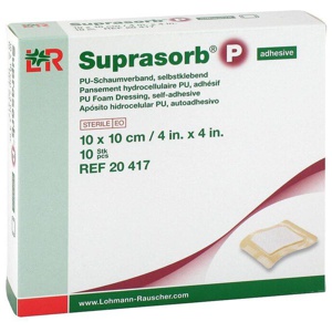 Suprasorb P selbstklebend 10x10 cm 10 St Verband Produktbild