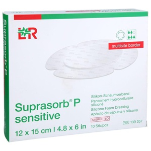 SUPRASORB P sen.PU-Schaumv.multis.bor.12x15cm Produktbild