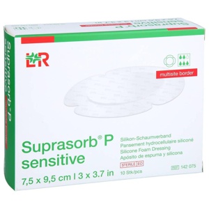 SUPRASORB P sen.PU-Schaumv.multis.bor.7,5x9,5cm Produktbild
