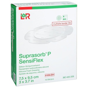 SUPRASORB P SensiFlex multis.border lite 7,5x9,5cm Produktbild