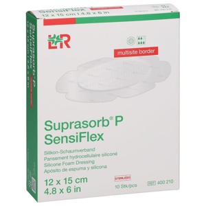 SUPRASORB P SensiFlex multisite border 12x15cm Produktbild