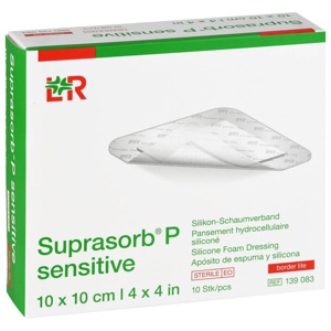 SUPRASORB P sensitive PU-Schaumv.bor.lite 10x10cm Produktbild