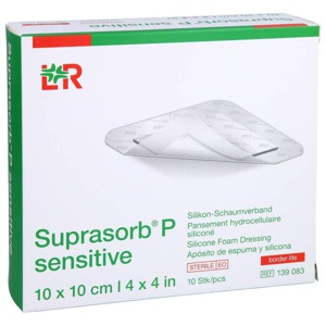 SUPRASORB P sensitive PU-Schaumv.bor.lite 10x10cm Produktbild