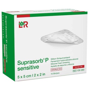 SUPRASORB P sensitive PU-Schaumv.bor.lite 5x5cm Produktbild