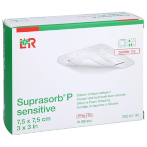 SUPRASORB P sensitive PU-Schaumv.bor.lite 7,5X7,5 Produktbild