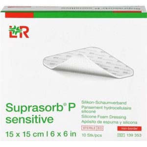 SUPRASORB P sensitive PU-Schaumv.non-bor.15x15cm Produktbild