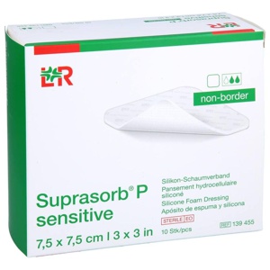 SUPRASORB P sensitive PU-Schaumv.non-bor.7,5x7,5 Produktbild