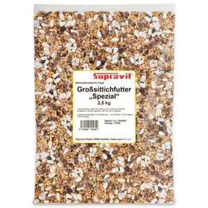 Supravit Großsittiche Spezial - Alleinfutter für Ziervögel & Papageien ohne Sonnenblumenkerne 2,5 kg Produktbild