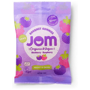 Sur Blåbär & Hallon Godis 70g JOM produkt bild