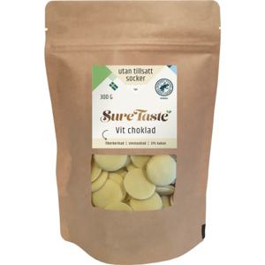 Sure Taste Chokladpellets Vit choklad 300 g produkt bild