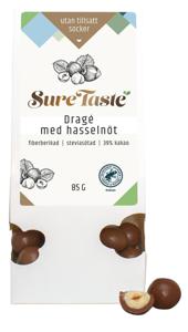 Sure Taste Chokladdragé Hasselnöt 85 g produkt bild