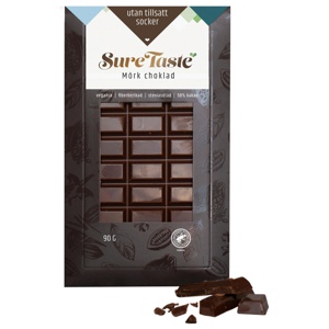 Sure Taste Chokladkaka Mörk Choklad 90 g produkt bild
