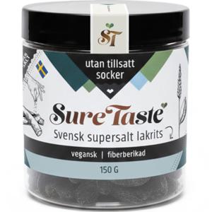 Sure Taste Saltlakrits Supersalt 150 g produkt bild