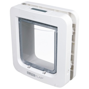 Sureflap Kattlucka XL med microchip – Vit produkt bild