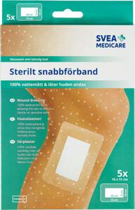 Svea Medicare Sterilt Snabbförband Vattentätt 10x15 cm produkt bild