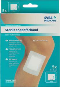 Svea Medicare sterilt snabbförb. 9x10 cm. 5st produkt bild