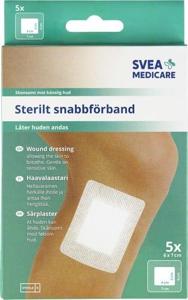 Svea Medicare Sterilt snabbförband 6 x 7 cm, 5 st produkt bild