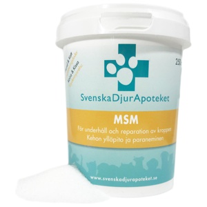 Svenska DjurApoteket MSM 250 g produkt bild
