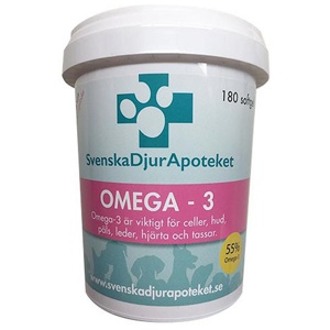 Svenska DjurApoteket Omega-3 180 kapslar produkt bild