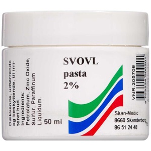 Svovl pasta 2% 50 ml produktbillede