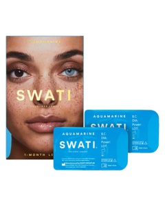SWATI Cosmetics 1 måneds Kontaktlinser Aquamarine produktbillede