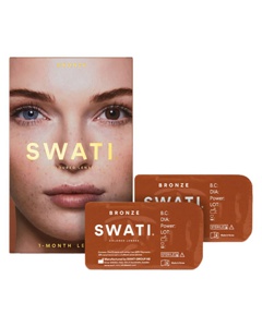 SWATI Cosmetics 1 måneds Kontaktlinser Bronze produktbillede