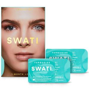 SWATI Cosmetics 1 Month Turquoise färgade linser produkt bild