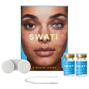 SWATI Cosmetics 6 måneders Kontaktlinser Aquamarine produktbillede