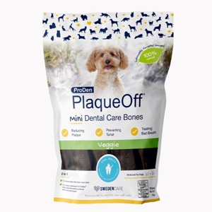 Swedencare PlaqueOff Mini Dental Bones Veggie - 20 stk. produktbillede