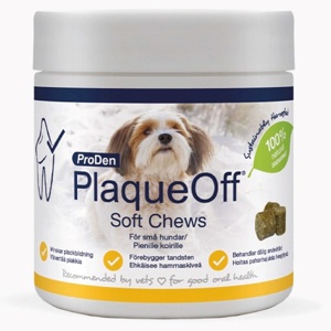Swedencare PlaqueOff Softchews tyggetabletter til hund, S - 120 stk. produktbillede