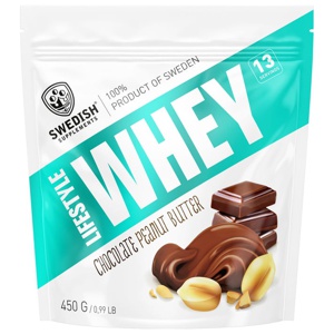 Swedish Supplements Lifestyle Whey Chocolate Peanutbutter 450 g produkt bild