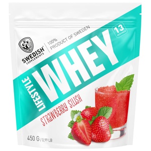 Swedish Supplements Lifestyle Whey Strawberry Slush 450 g produkt bild