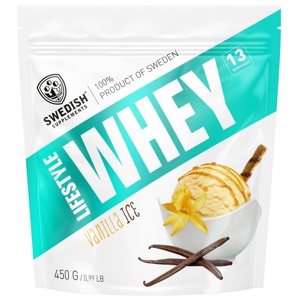Swedish Supplements Lifestyle Whey Vanilla Ice 450 g produkt bild