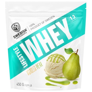 Swedish Supplements Lifestyle Whey Vanilla Pear 450 g produkt bild