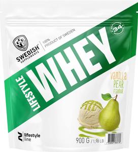 Swedish Supplements Lifestyle Whey Vanilla Pear 900g produkt bild