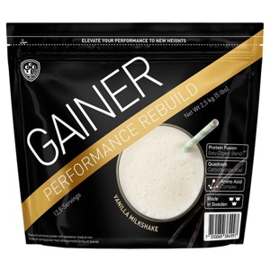 Swedish supplements Performance gainer Vanilla Milkshake produkt bild