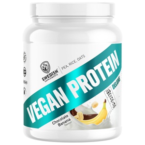 Swedish Supplements Vegan Protein Deluxe Chocolate Banana 700 g produktbilde