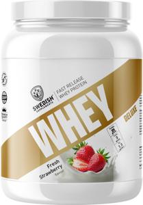 Swedish Supplements Whey Protein Deluxe Fresh Strawberry 900 g produkt bild