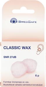 Swedsafe Klassisk Öronpropp av vax 6 par produkt bild