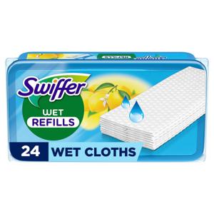 Swiffer Wet Fuktiga Dammtrasor För Golv Med Citrondoft, 24 st produkt bild