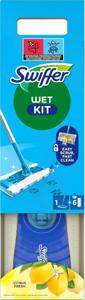 Swiffer Wet Startkit för rengöring av golv, 1 mopp + 6 fuktiga rengöringsdukar produkt bild