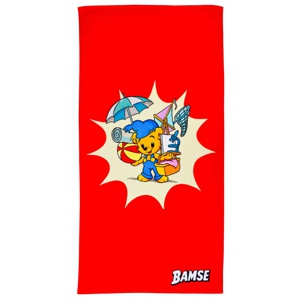 Swimpy Badhandduk Bamse Stranden produkt bild