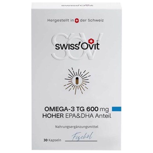 SwissOvit Omega-3 TG 600mg EPA & DHA 30 St Kapseln Produktbild
