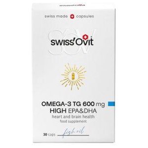 SwissOvit Omega-3 TG kalaõli kapslid 600mg N30 toote pilt