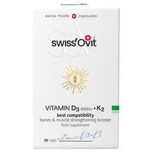 Swissovit vitamiin D3 kapslid 4000IU+K2 N30 toote pilt