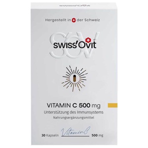 Swissovit Vitamin C 500 mg Immunschutz Kapseln Produktbild