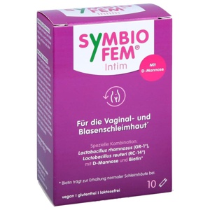 Symbiofem Intim Milchsäurebakterien mit D-Mannose Produktbild
