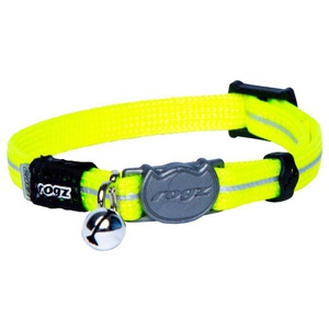 Synligt Reflexhalsband till Katt - XS Gul produkt bild
