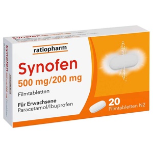 SYNOFEN 500 mg/200 mg Filmtabletten Produktbild