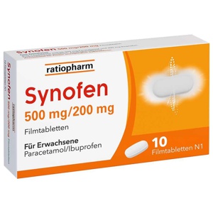 SYNOFEN 500 mg/200 mg Filmtabletten Produktbild